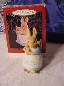 BEATRIX Potter BUNNY Rabbit BABYS FIRST CHRISTMAS 1996  