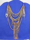LUCKY BRAND CHAINS BUCKLE ROCKER CHIC NECKLACE NWT  