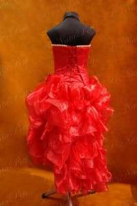 NEW PAGEANT FLOWER GIRL HOLIDAY PRINCESS DRESS 4246 RED SIZE 4 6 