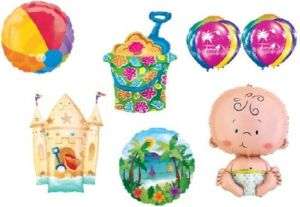 BABY SHOWER SUPPLIES balloons beach luau boy girl theme  