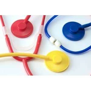   Stethoscope, Plastic Binaural, Red, Latex Free