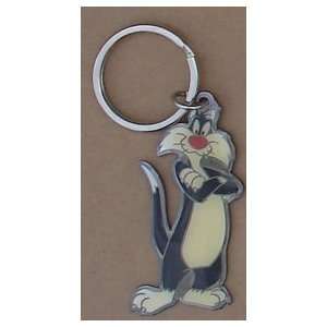    Sylvester Looney Tune Enamel On Metal Key Ring 