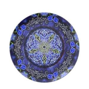  Blue Delphinium Celtic Vine Dinnerware Plate Kitchen 
