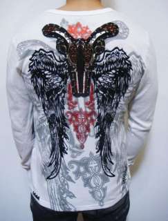 NWT REBEL SPIRIT Devil Wings Thermal Long Sleeve Shirt  