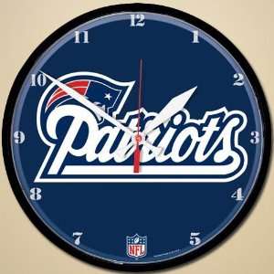  New England Patriots 12 Wall Clock