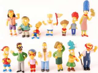 THE SIMPSONS COLLECTIBLE PVC ACTION FIGURE SET OF 14  
