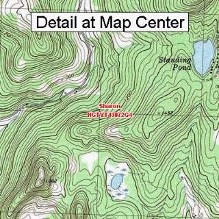  USGS Topographic Quadrangle Map   Sharon, Vermont (Folded 