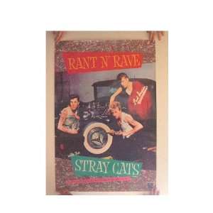  Stray Cats Poster Rant N Rave Band Shot Car Pose The 