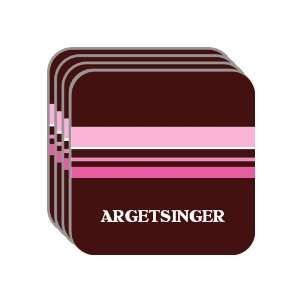   Gift   ARGETSINGER Set of 4 Mini Mousepad Coasters (pink design