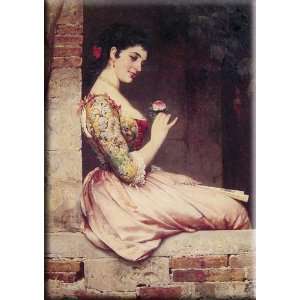   The Rose 21x30 Streched Canvas Art by Blaas, Eugene de
