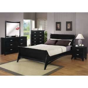   Black Bedroom Set(Queen Size Bed, Nightstand, Dresser)