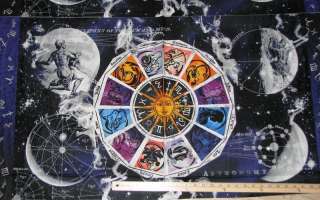 Zodiac New Dawn Horoscope Astrology Fabric Panel 23  