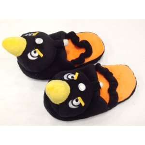 Black Angry Baby Plush Slipper with Strap (for up to 6 feet)