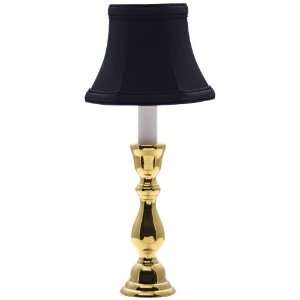  Solid Brass Black Shade Window Light Table Lamp