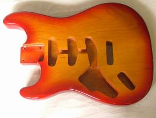   Alder Replacement Body for Strat Guitar Cherry Burst Lefty Left Handed