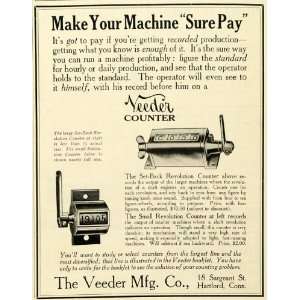  Ad Veeder Hartford Connecticut Revolution Counter Machine Business 