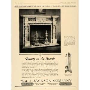   Ad WMH Jackson Georgian Period Mantel Decor Design   Original Print Ad
