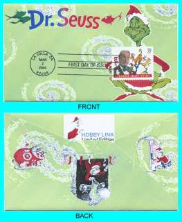 DR SEUSS HOW THE GRINCH STOLE CHRISTMAS FDC TYPE 2  