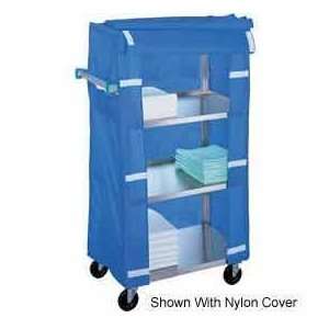   Stainless Steel Linen Service Cart, 400 Lb Capacity