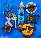 BARGAIN SET LOGO SURFBOARD *STAFF ELVIS TCB* SLOT GIRL Hard Rock Cafe 