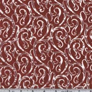  45 Wide Wintergraphix II Ribbon Swirl Red Fabric By The 