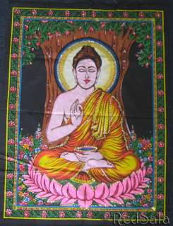 India BUDDHA Buddhism Meditation Bodhi Tree Tapestry  