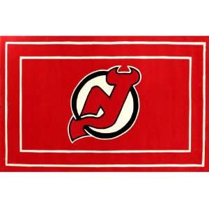   Oriental New Jersey Devils Border Logo Floor Rug