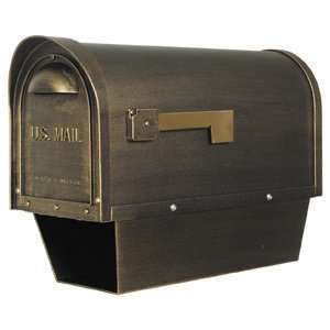    Classic Post Mount Mailbox with Newspaper Holder