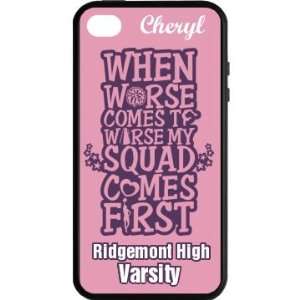  Cheer Squad Custom Rubber iPhone 4 & 4S Case Black Cell 