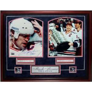  Mark Messier Signed Bloody Mess Collage