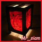 Asian Oriental Table Lamp chinese RED FLOWER LEAF Style items in indra 