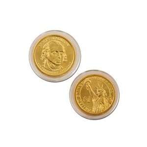  2007 James Madison Presidential Dollar   Gold 