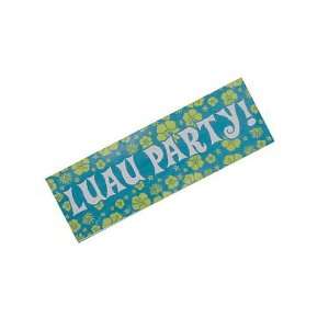  6 Paradise Floral Blue Giant Party Banners 60x20