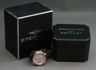 BREITLING BENTLEY GT S.STEEL WATCH #A13362 AUTOMATIC CHRONOGRAPH 