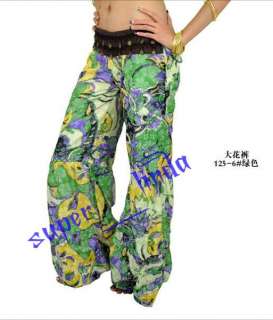 New Belly Dance Costume Large flower pants 9 colours  
