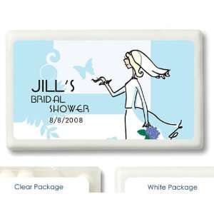 Wedding Favors Blue Bridal Theme Personalized Mint Container Favors 