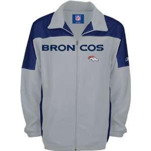  Denver Broncos Grey/Navy CH Full Zip Jacket Sports 