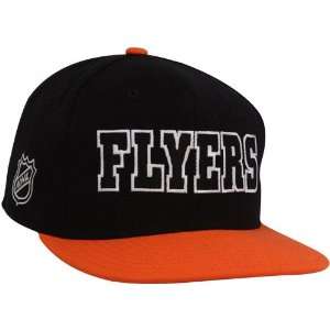  NHL Philadelphia Flyers Reebok Snapback Hat (Blk/Orange 