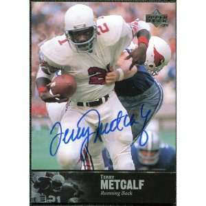   Deck Legends Autographs #AL141 Terry Metcalf Sports Collectibles
