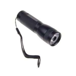 com LED Flashlight Torch Light Lamp with Strap Fit for Hiking Outdoor 