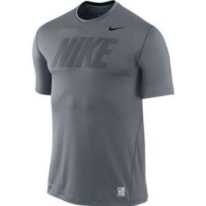 NIKE PRO COMBAT FITTED SHORT SLEEVE GRAPHIC CREW (MENS)