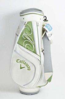 Callaway Sivan Golf Cart Bag White Green 8 Mouth 3 Dividers 9 Pockets 