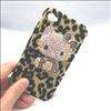   DELUXE BLACK / WHITE hello kitty leopard case cover iPhone 4 4S  