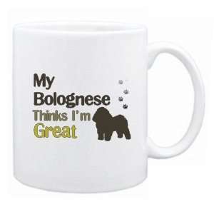  New  My Bolognese , Thinks I Am Great  Mug Dog