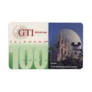  Disney Collectible Phone Card 100u Disney Company (Epcot 