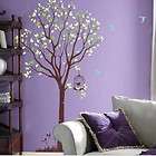 Tree with flying birds removable vinyl art wall decals