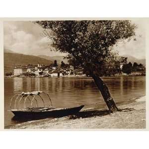  1925 Lake Lago Maggiore Island Isola Bella Boat Italy 