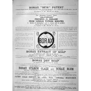  1897 Advertisement Borax Extract Soap Starch Birmingham 