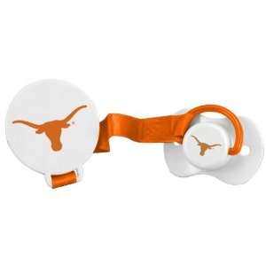  Texas Longhorns Pacifier with Clip