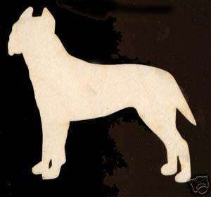 Dog Staffordshire Bull Terrier Pit Bull Wood #1011 12  